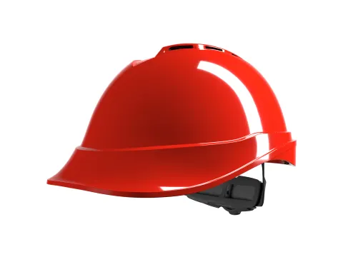 MSA V-Gard 200 veiligheidshelm met Fas-Trac III binnenwerk Rood