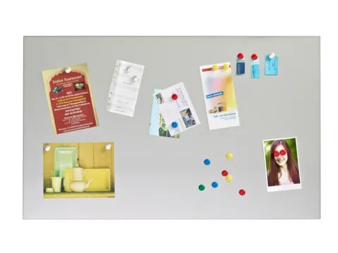 RVS plaat,HxB 970x600mm,geborsteld,magnetisch