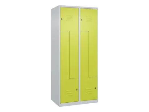 Z-garderobekast,HxBxD 1850x800x500mm,vak B 200/400mm,cil.-slot