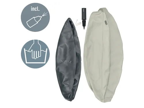 Leitz Ergo actieve zitbal anti-rol met stop-functie 65cm lichtgrijs