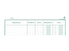 inventaris, ft 32 x 19,5 cm, Nederlandstalig