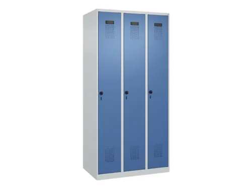 locker,HxBxD 1850x900x500mm,3vak,vak B 300mm,draaigrendel
