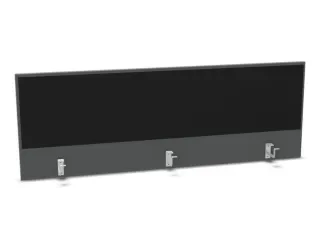opzetpaneel bureau aanbouw achter MS-donkergrijs BN8033-zwart 1600mm - 1