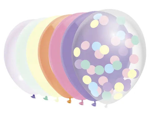 Ballon Haza uni 30cm 10 stuks pastel assorti