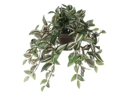 Kunstplant Mica Tradescantia hangend groen 45x25cm