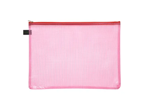 Trousse Foldersys A4 EVA sans PVC rouge transparent