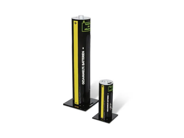 verzamelbak voor lege batterijen,6l,HxØ 375x140mm