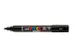 Paintmarker Uni POSCA PC-5BR brushpunt M zwart