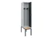 locker voor scheiding van kleding,HxBxD 2120x400x815mm,1vak