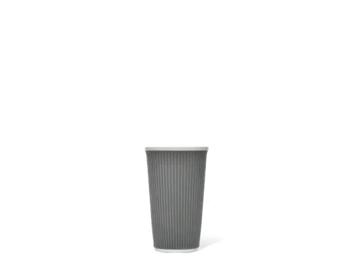Beker porselein Les Artistes Paris 450ml met siliconen grip Grijs