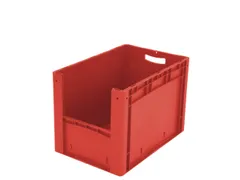 Euronorm Stapelkrat M. Grijpopening Pp 420x600x400mm Rood