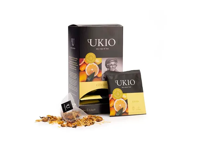 Ukio thee Citrus infusie 20 piramidezakjes individueel verpakt