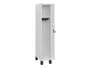 schoollocker,HxBxD 1630x300x500mm,1vak,vak B 300mm,draaigrendel,voeten - 1
