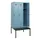 locker met bank,HxBxD 1950x900x815mm,3vak,vak B 300mm,draaigrendel