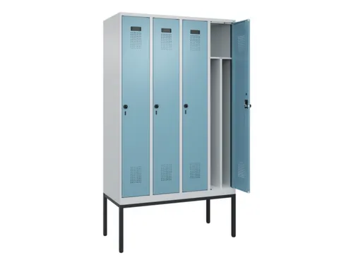 locker voor scheiding van kleding,HxBxD 2120x1200x500mm,4vak