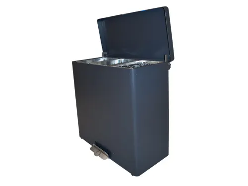Brandveilige Pedaalemmer Recyclokick 3 Grafietgrijs 3x 34 liter
