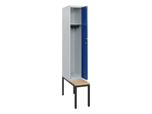 locker met bank,HxBxD 1950x300x815mm,1vak,vak B 300mm,cil.-slot