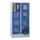 lockerkast,HxBxD 1518x800x500mm,2x4vakken,RAL7035,front RAL6011
