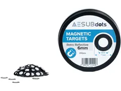 AESUBDOTS 6mm Retro reflecterende referentiepunten 250 stuks per rol