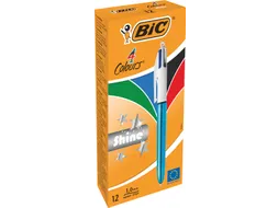 Colours Shine 4-kleurenbalpen medium lichaam blauw