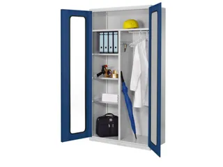 dossier-/kledingkast,HxBxD 1950x1000x500mm,kleur deuren RAL5010 - 2