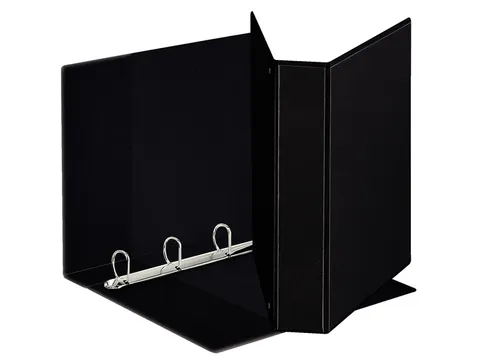 Presentatie Ringband 4 Rings A4 30Mm D-Mech Deluxe Panorama Zwart