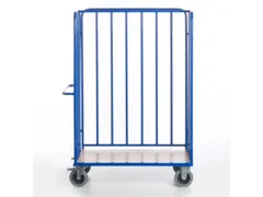 pakketwagen,draagverm. 600kg,laadvl. LxB 1200x770mm,houtetage,RAL5010