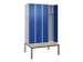 locker voor scheiding van kleding,HxBxD 2120x1200x815mm,4vak