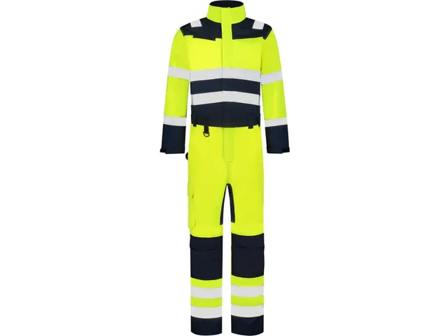 Tricorp 753009 coverall, fluo geel/inktblauw, maat 44, per stuk