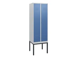 locker,HxBxD 1950x600x500mm,2vak,vak B 300mm,cil.-slot,voetonderstel