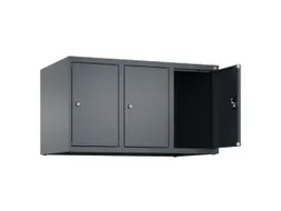 opzetkast,v. locker,3vak.,vak B 300mm,HxBxD 500x900x500mm,cilinderslot