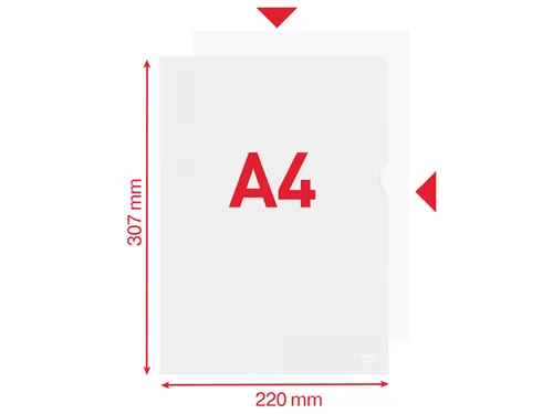 Insteekmap L-model Esselte standaard copy safe PP A4 transparant