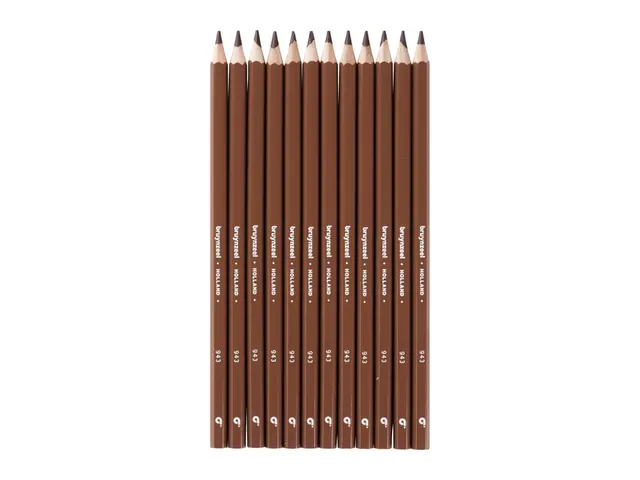 Kleurpotlood Bruynzeel Super 943 donkerbruin