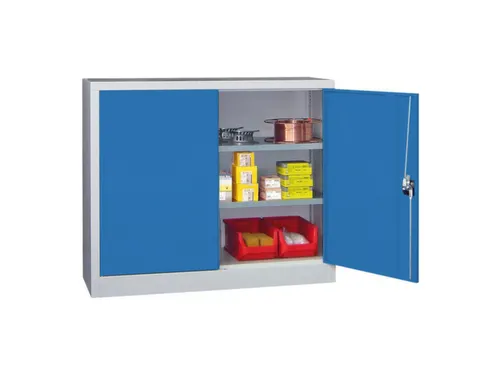 grootvolumekast met openslaande deuren,RAL7035,front RAL5012