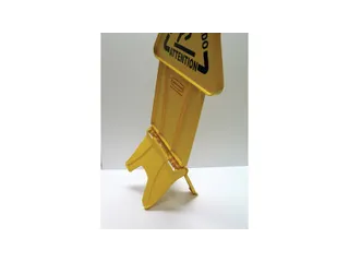 Waarschuwingsbord Meertalig Dubbelzijdig Geel 66cm Caution Wet Floor - 5
