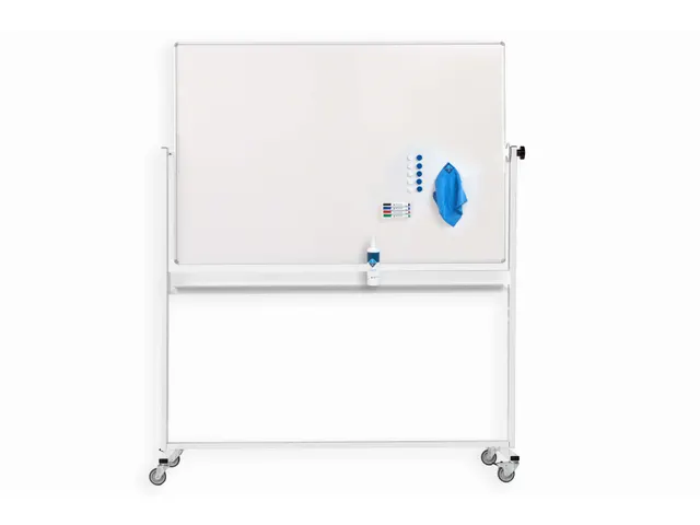 Mobiel Magnetisch Whiteboard 120x180cm gelakt staal met starterkit
