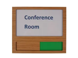 Premium Deurbord Houtlook met schuif Niet Storen Groen Rood 150x130mm - 2