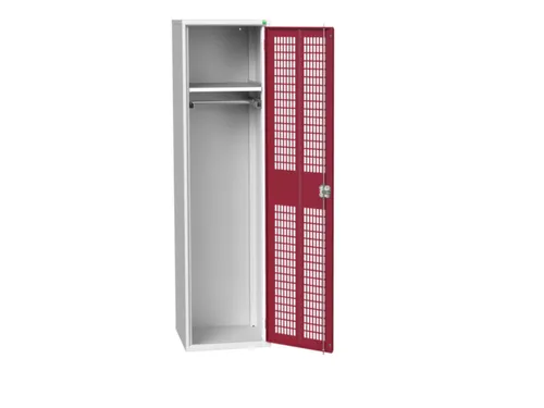 Lockerkast 2000x525x550mm 1 vak, ventilatiedeur, RAL3004