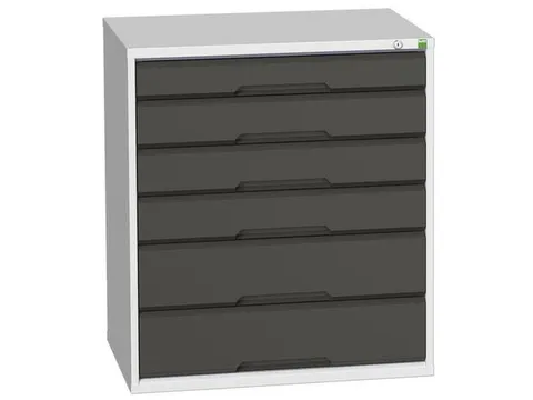 ladekast HxBxD 900x800x550mm 6laden romp RAL7035 front RAL7016