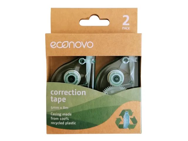 Roller correcteur Econovo 5mmx8m blister 2 pièces