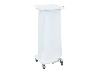 Verrijdbare afvalzakhouder Saekko Boy 60 Liter HACCP Wit - 2