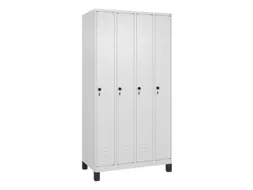 locker,HxBxD 1950x1000x500mm,4vak,vak B 250mm,draaigrendel,voeten