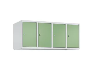 opzetkast,v. locker,4vak.,vak B 300mm,HxBxD 500x1200x500mm,vleugeldeur - 1