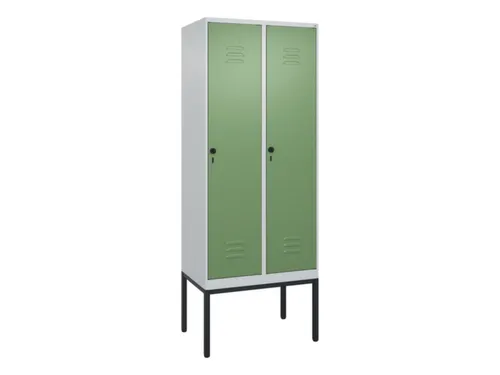 locker,HxBxD 2120x800x500mm,2vak,vak B 400mm,draaigrendel