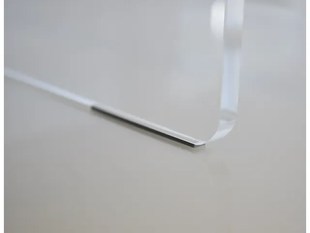 Support moniteur en acrylique avec bac à courrier