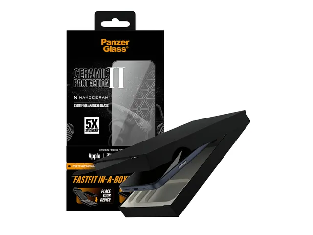PanzerGlass Ceramic Screen Protector iPhone 17 Pro Max | Ultra-Wide