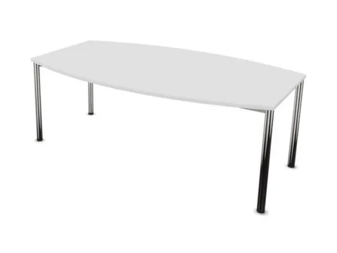 vergadertafel,HxBxD 740x2000x1200mm,vatvormig,Bl-wit