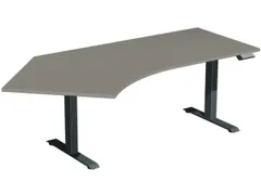 Av. régl. él. hauteur bureau d'angle HxlxP 730-1230x2166x1130mm