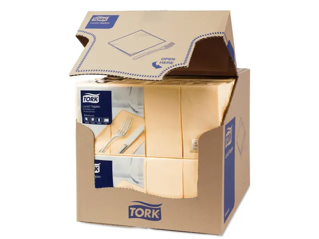 Tork 477426 Lunchservet Advanced Zand 33x33cm 1/8 vouw