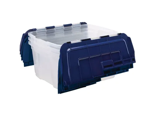 Opbergbox 45 Liter Transparant Blauw